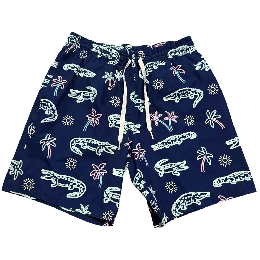 Chubbies The Neon Glades Classic 7.5" Swim Trunks Navy Blue Men's Size S